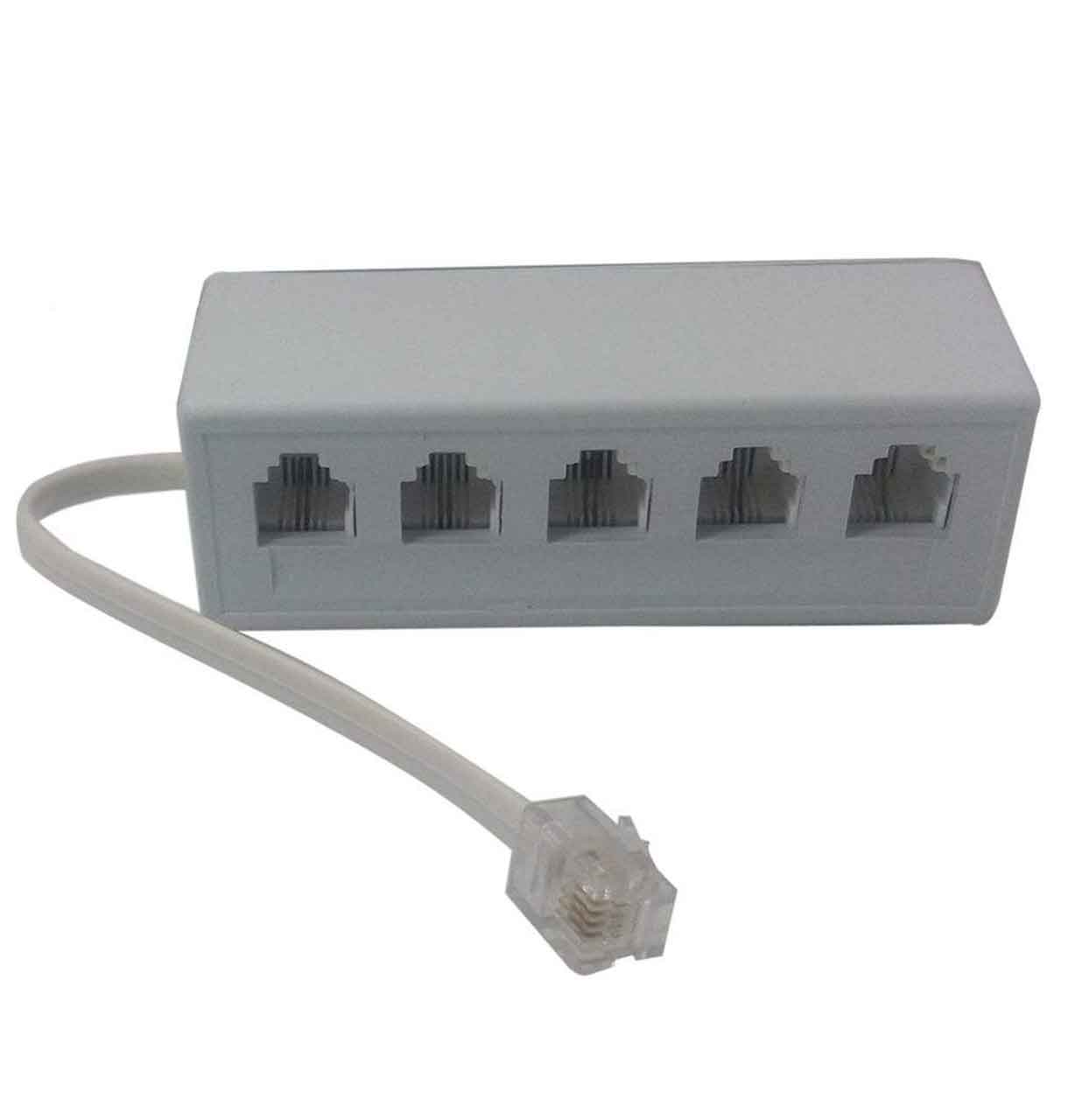 Telephone-socket-to-5-1-5Si-1 تبدیل ۱به۵ تلفنی - Image 1