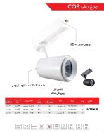 چراغ ریلی 50 وات COB شیله مدل SCTRW/B